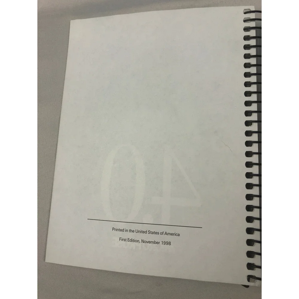 Falcon 4.0 MicroProse Flight Sim Manual First Edition 1998 Spiral Bound No CD